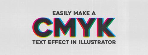 Easily Make a CMYK Text Effect in Illustrator