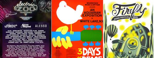 Summer Music Festival Poster Round-Up