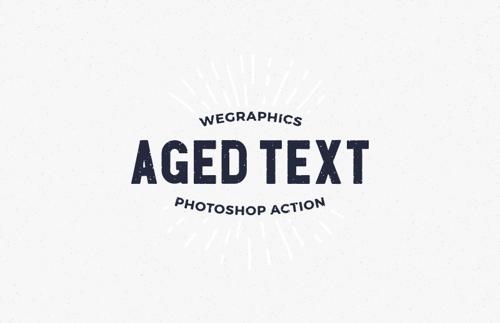 Aged Text Photoshop Action