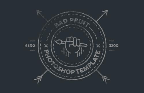 Bad Print Photoshop Template