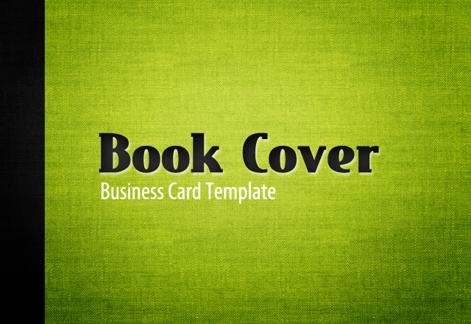 Book Cover Business Card Template