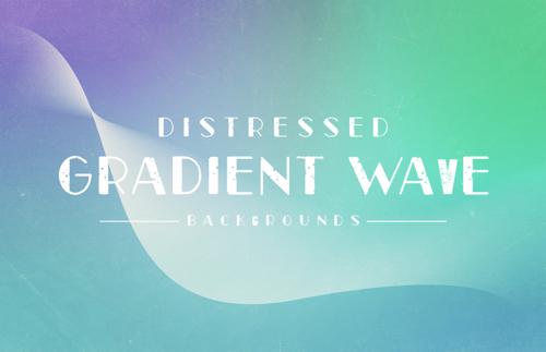 Distressed Gradient Wave Backgrounds