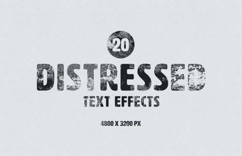 Distressed Text Effects