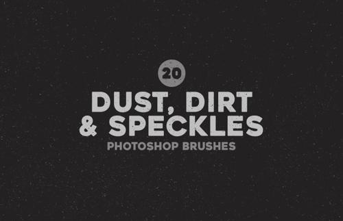 Dust Dirt and Speckles Photoshop Brushes