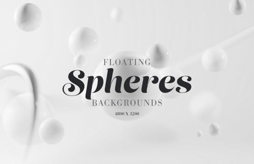 Floating Spheres Backgrounds