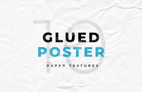Glued Poster Paper Textures