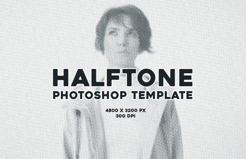 Halftone Photoshop Template