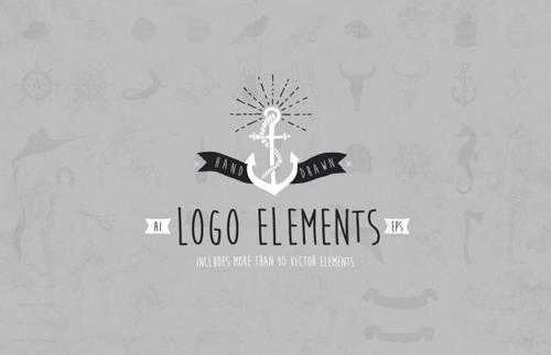 Hand Drawn Logo Elements Kit