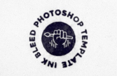 Ink Bleed Photoshop Template