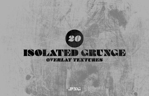 Isolated Grunge Overlay Textures