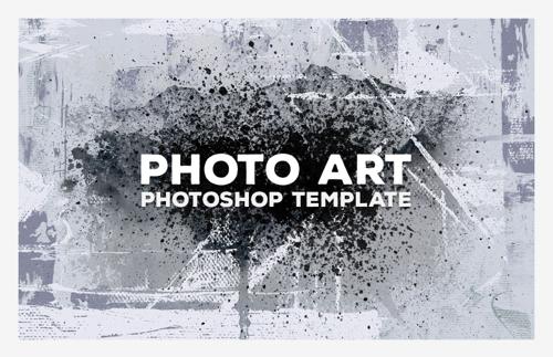 Photo Art Photoshop Template