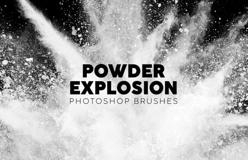 Powder Explosion Photoshop Brushes