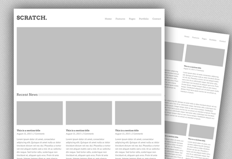 Scratch - Versatile PSD Web Template