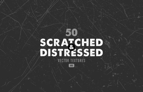 Scratched and Distressed Vector Textures