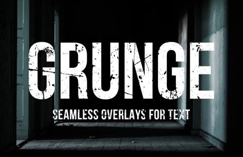 Seamless Grunge Text Overlays