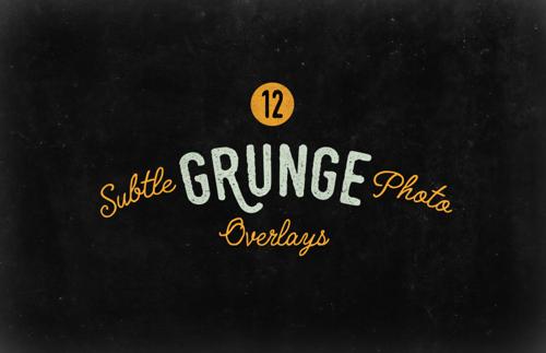 Subtle Grunge Photo Overlays