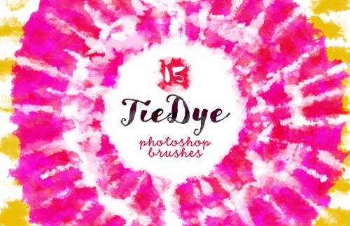 Tie Dye Photoshop Brushes
