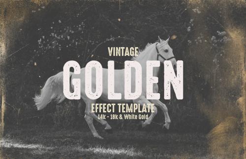 Vintage Golden Effect Template