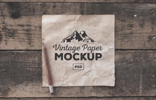 Vintage Paper Mockups