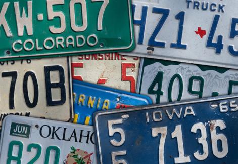 Vintage License Plates