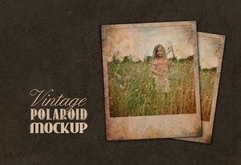Vintage Polaroid Mockup