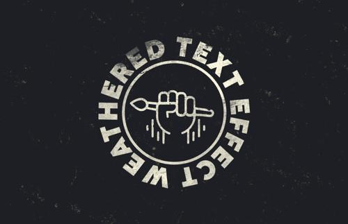 Weathered Text Effect