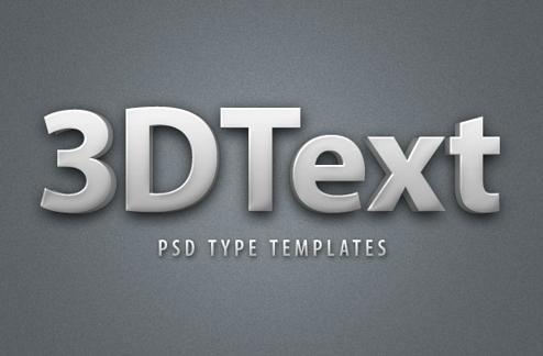 3D Text Style Template