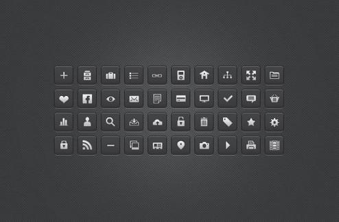 25 Mini Media Icons