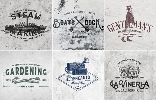 Grunge Wall Logo Mockups