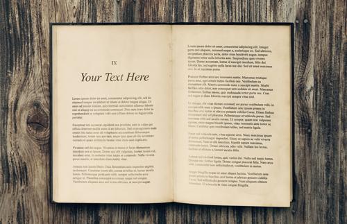 Old Vintage Book Mockup