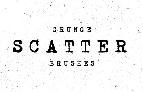 Grunge Photoshop Scatter Brushes