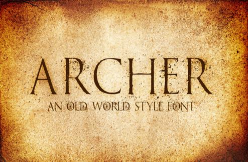 Archer - An Old World Style Font Face