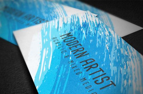 Modern Artist Business Card Template
