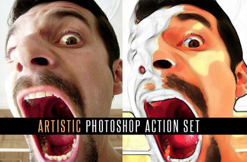 Artistic Photoshop Actions Set
