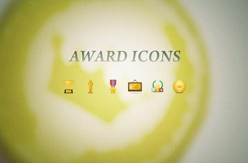 Award icon set