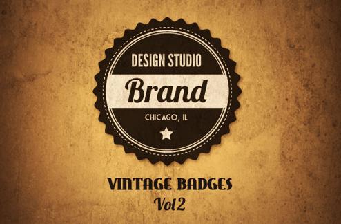 Vintage Vector Badges Vol 2