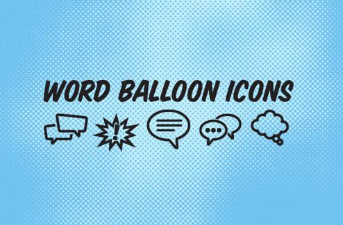 Word Balloon Vector Icons