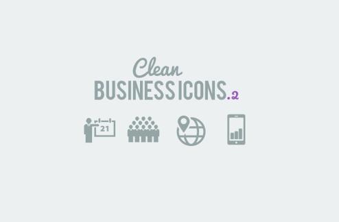 Clean Business Icons Set 2