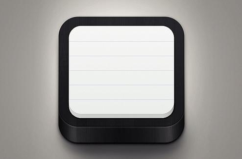 Black Notebook Icon - Free Template