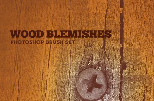 Wood Blemishes Photoshop Brush Set