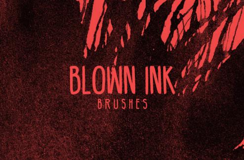 Blown Ink Photoshop Brushes
