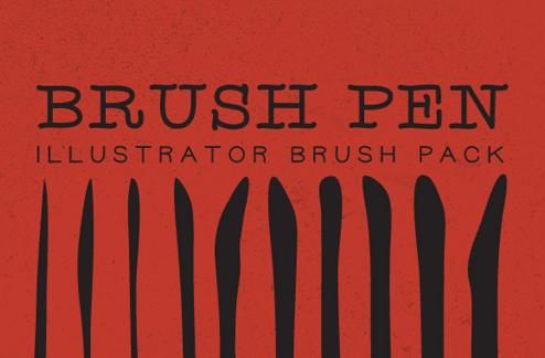 Brush Pen Vector Brush Set