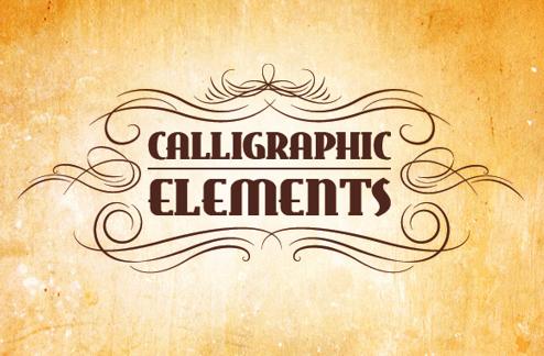 Vector Calligraphic Elements Pack