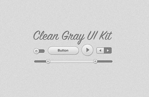 Clean Gray UI Kit