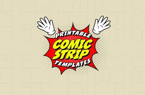 Printable Comic Strip Templates