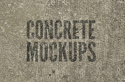 Free Concrete Mockup PSDs