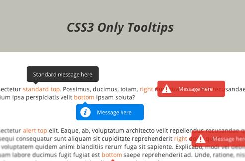 CSS3 Only Tooltips