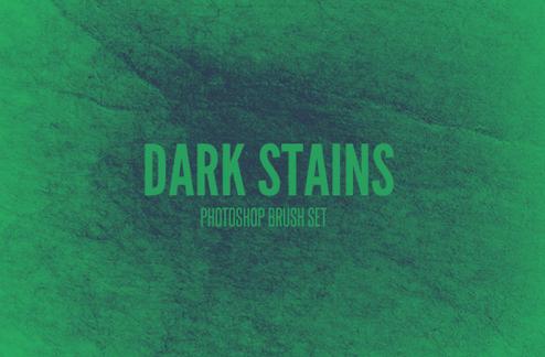 Dark Stains - Photoshop Brush Set