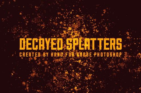 Decayed Splatters for Adobe Photoshop
