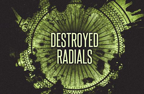 Destroyed Radials Photoshop Brush Set
